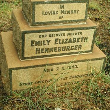 HENNEBERGER Emily Elizabeth -1943