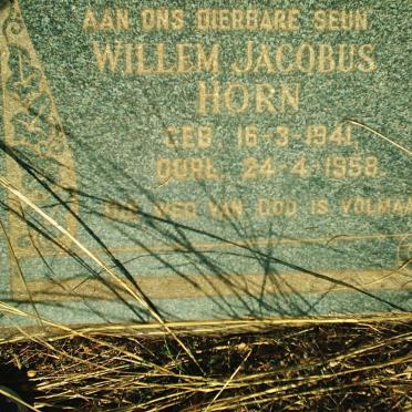 HORN Willem Jacobus 1941-1958