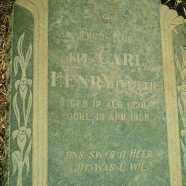 KLEYNHANS Carl Henry 1938-1958