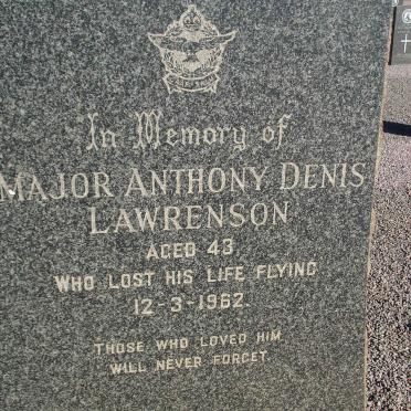 LAWRENSON Anthony Denis -1962