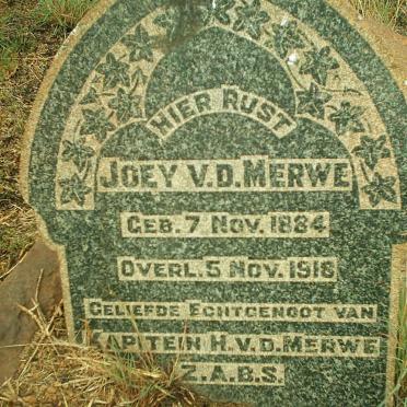 MERWE Joey, van der 1884-1918