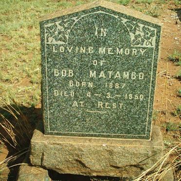 MATAMBO Bob 1887-1950