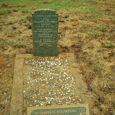 MARAIS Johannes Gerhardus 1874-1940 &amp; Rachel Petronella MOLL -1953 
