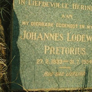 PRETORIUS Johannes Lodewicus 1933-1954