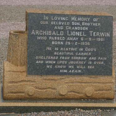 TERWIN Archibald Lionel 1936-1961