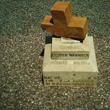 WARNOCK Randall Oliver 1913-???? :: WARNOCK May Hester 1916-1918