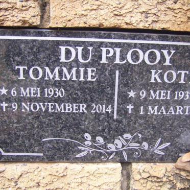 PLOOY Tommie, du 1930-2014 &amp; Kotie 1937-20??