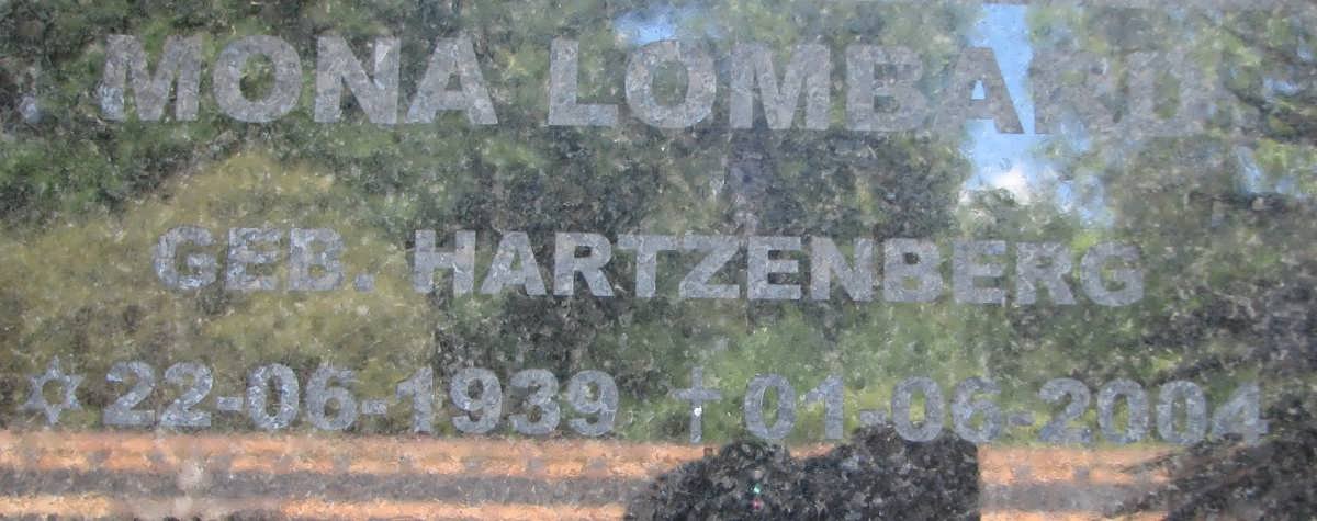 LOMBARD Mona nee HARTZENBERG 1939-2004