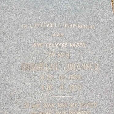 ? Cornelis Johannes 1885-1973