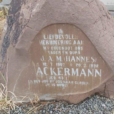 ACKERMANN J.A.M. 1907-1992