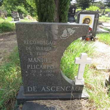 ASCENCAO Manuel Plicarpo, de 1904-1975