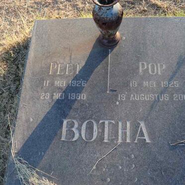 BOTHA Peet 1926-1980 & Pop 1925-2007