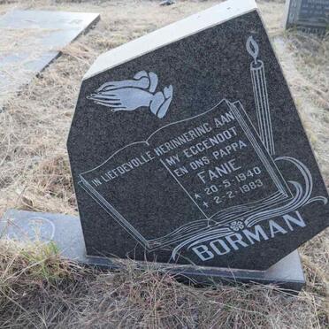 BORMAN Fanie 1940-1983