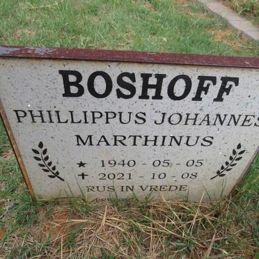 BOSHOFF Phillippus Johannes Marthinus 1940-2021