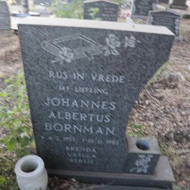 BORNMAN Johannes Albertus 1957-1985