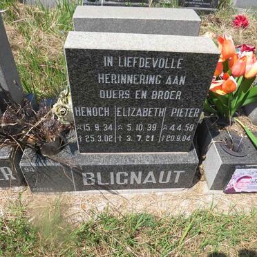 BLIGNAUT Henoch 1934-2002 & Elizabeth 1939-2021 :: BLIGNAUT Pieter 1959-2004