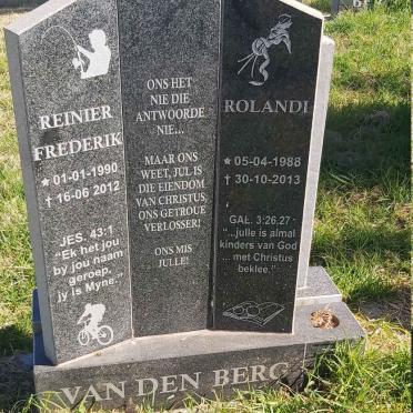BERG Reinier Frederik, van den 1990-2012 :: BERG Rolandi, van den 1988-2013