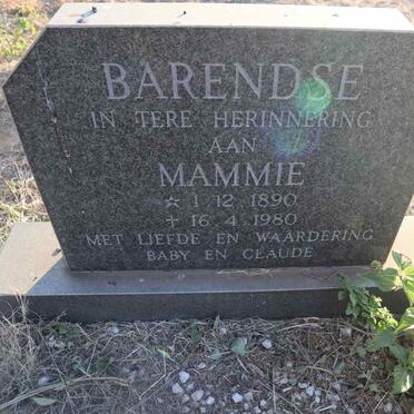 BARENDSE Mammie 1890-1980
