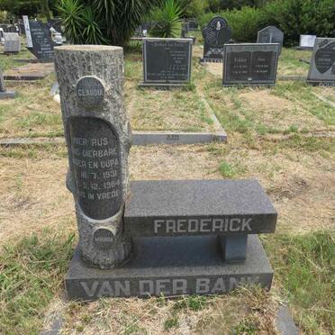 BANK Frederick, van der 1931-1984