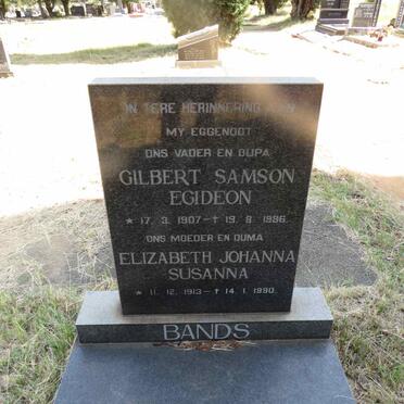 BANDS Gilbert Samson Egideon 1907-1986
