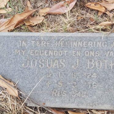 BOTHA Josuas J. 1924-1976