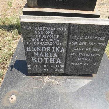 BOTHA Hendrina Maria 1930-2001