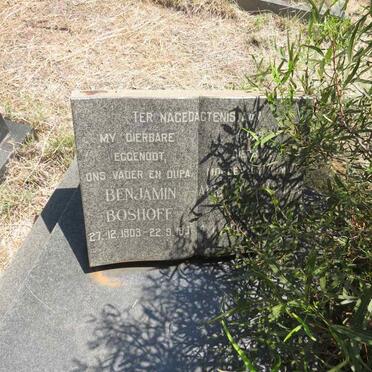 BOSHOFF Benjamin 1903-1967