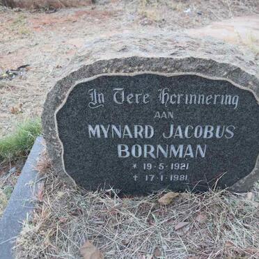BORNMAN Mynard Jacobus 1921-1981