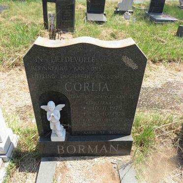 BORMAN Corlia 1975-1978