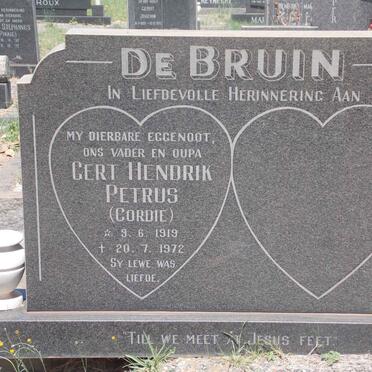 BRUIN Gert Hendrik Petrus, de  1919-1972