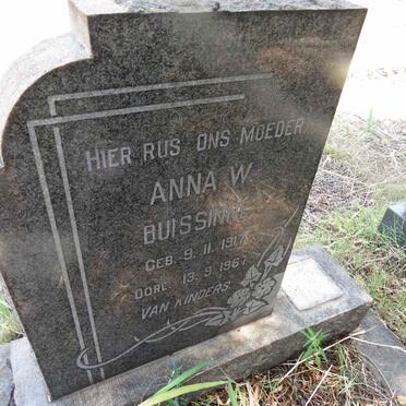 BUISSINNE Anna W. 1917-1967