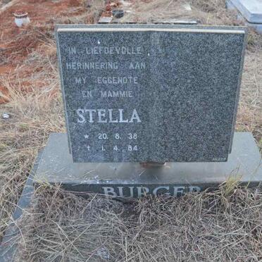 BURGER Stella 1938-1984
