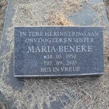 BENEKE Maria 1950-2003