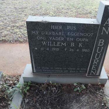 BUUREN Willem B.K., van 1915-1980