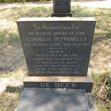 BEER Cornelia Petronella, de nee KRUGER 1905-1967