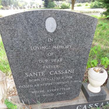 CASSANI Sante 1906-1974 & Ellen Mary 1905-1963 _1