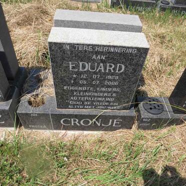 CRONJE Eduard 1929-2006