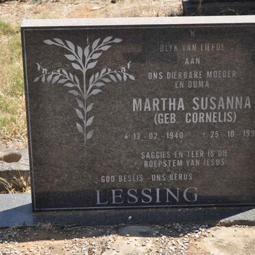 CORNELIS Dirk Johannes 1916-1974 &amp; Martha Susanna DAVEL 1919-1973 :: LESSING Martha Susanna nee CORNELIS 1940-1998