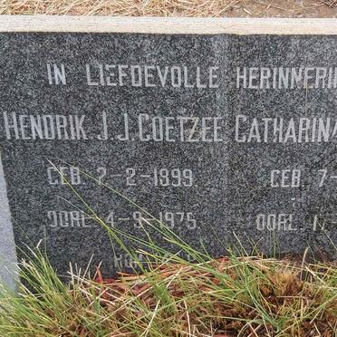 COETZEE Hendrik J.J. 1899-1975 & Catharina E. 1905-1992