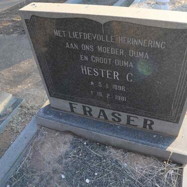 FRASER Hester C. 1896-1981