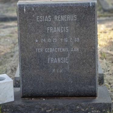 FRANCIS Esias Renerus 1929-1969