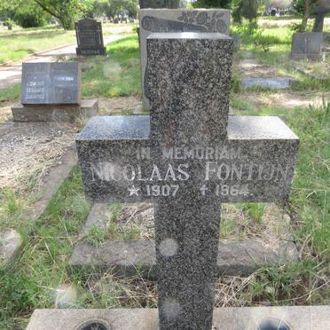 FONTIJN Nicolaas 1907-1964