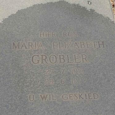 GROBLER Maria Elizabeth 1917-1973