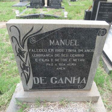 GANHA Manuel, de -1966