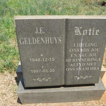 GELDENHUYS J.E. 1948-1997