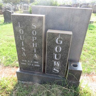 GOUWS Louisa Sophia 1910-1998
