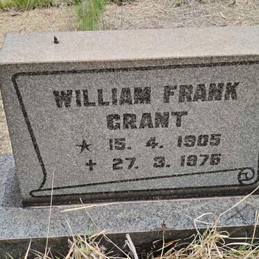 GRANT William Frank 1905-1975