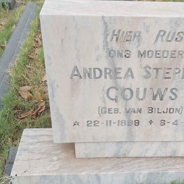 GOUWS Andrea Stephina nee VAN BILJON 1898-1974