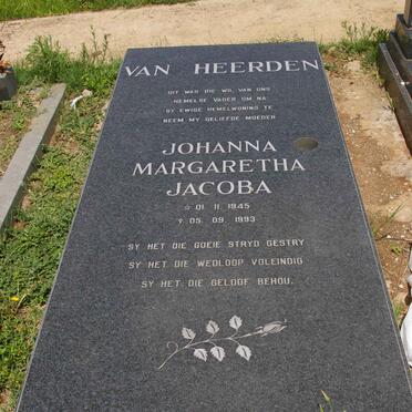 HEERDEN Johanna Margaretha Jacoba, van 1945-1993