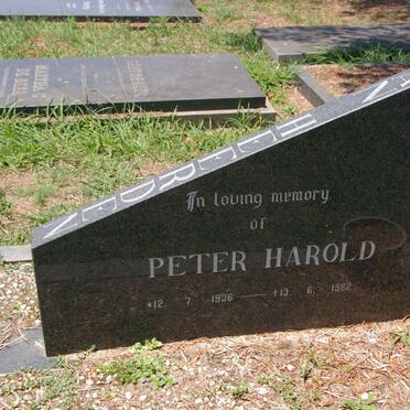 HEERDEN Peter Harold, van 1936-1982